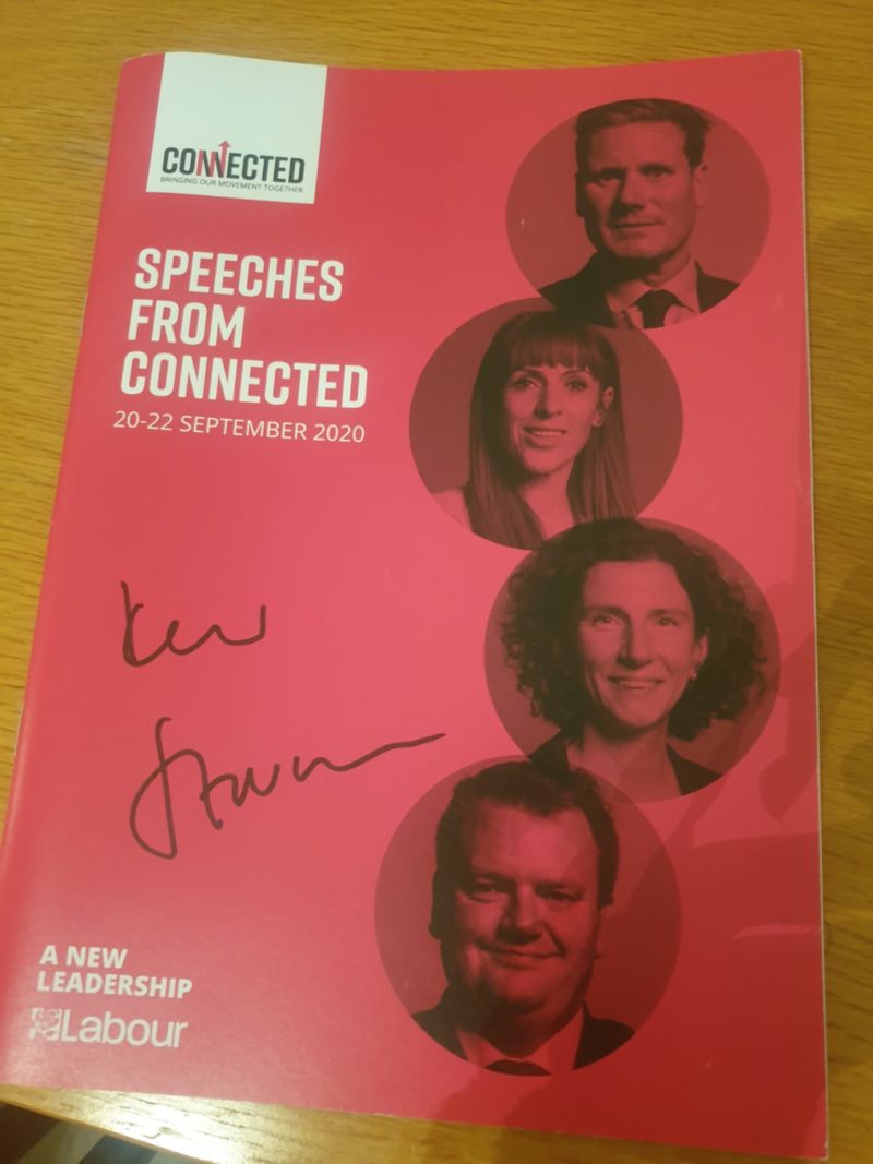 Win this signed Keir Starmer speech from Labour Connected